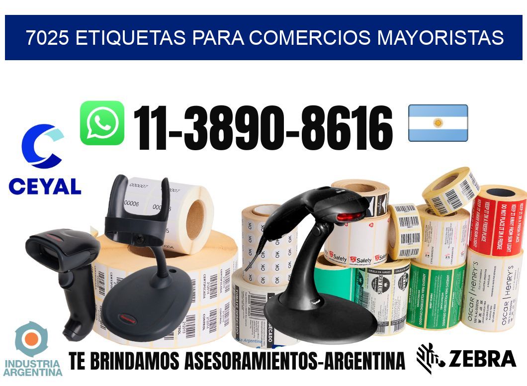 7025 Etiquetas para comercios mayoristas
