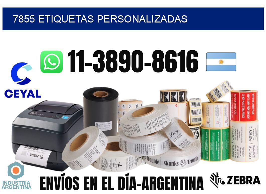 7855 etiquetas personalizadas