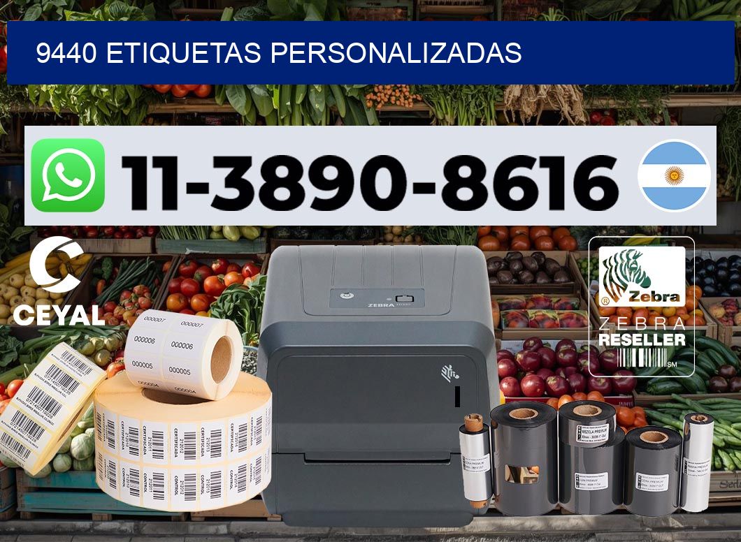 9440 etiquetas personalizadas