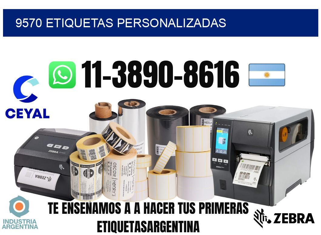 9570 etiquetas personalizadas
