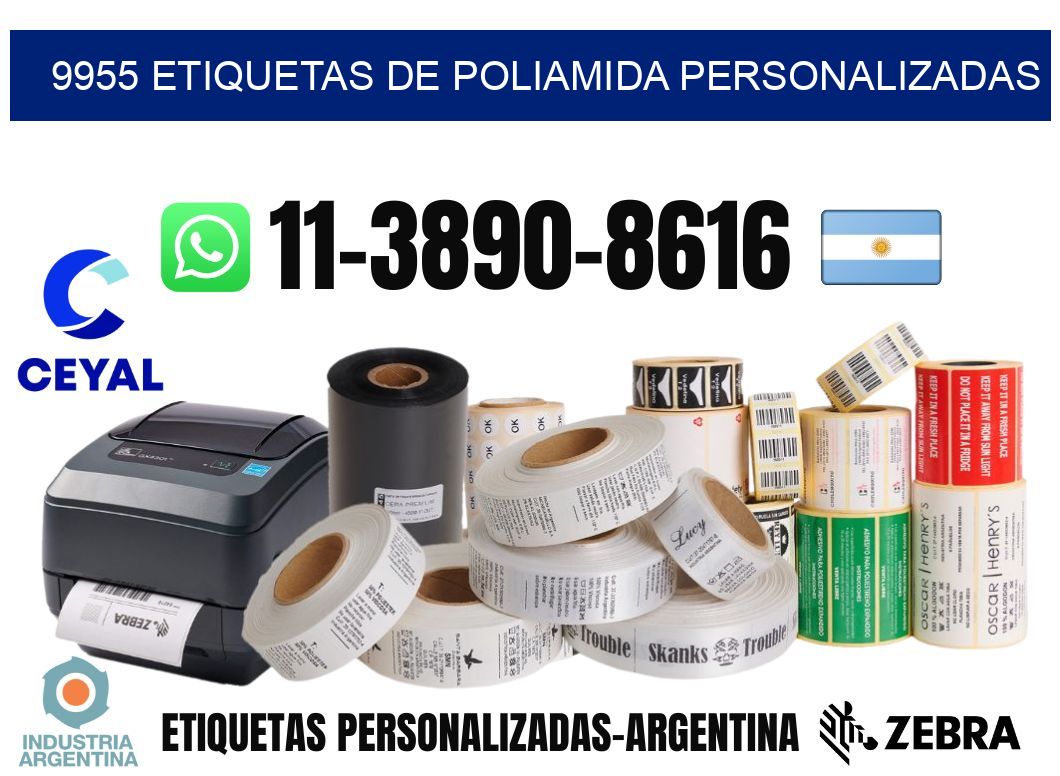 9955 Etiquetas de poliamida personalizadas