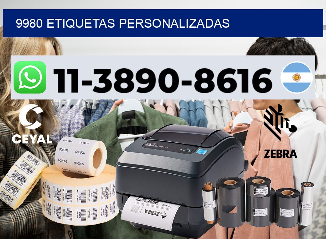 9980 etiquetas personalizadas