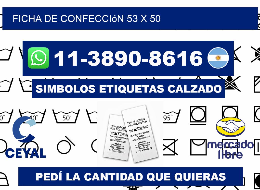 Ficha de confección 53 x 50