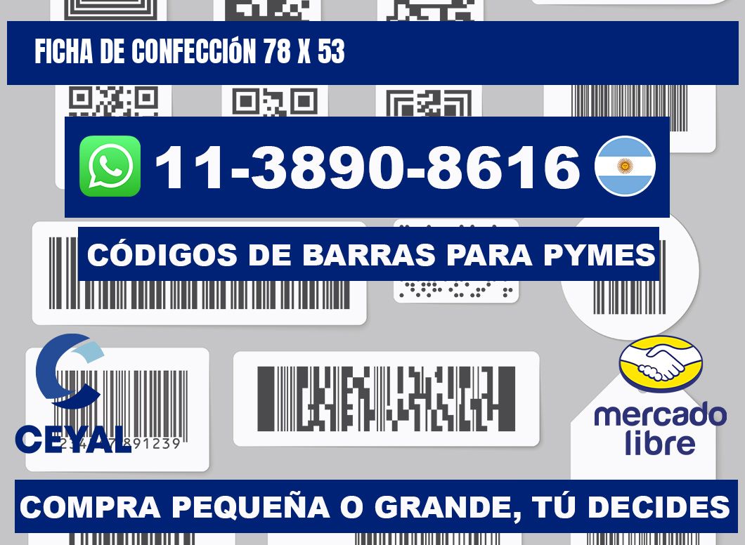 Ficha de confección 78 x 53