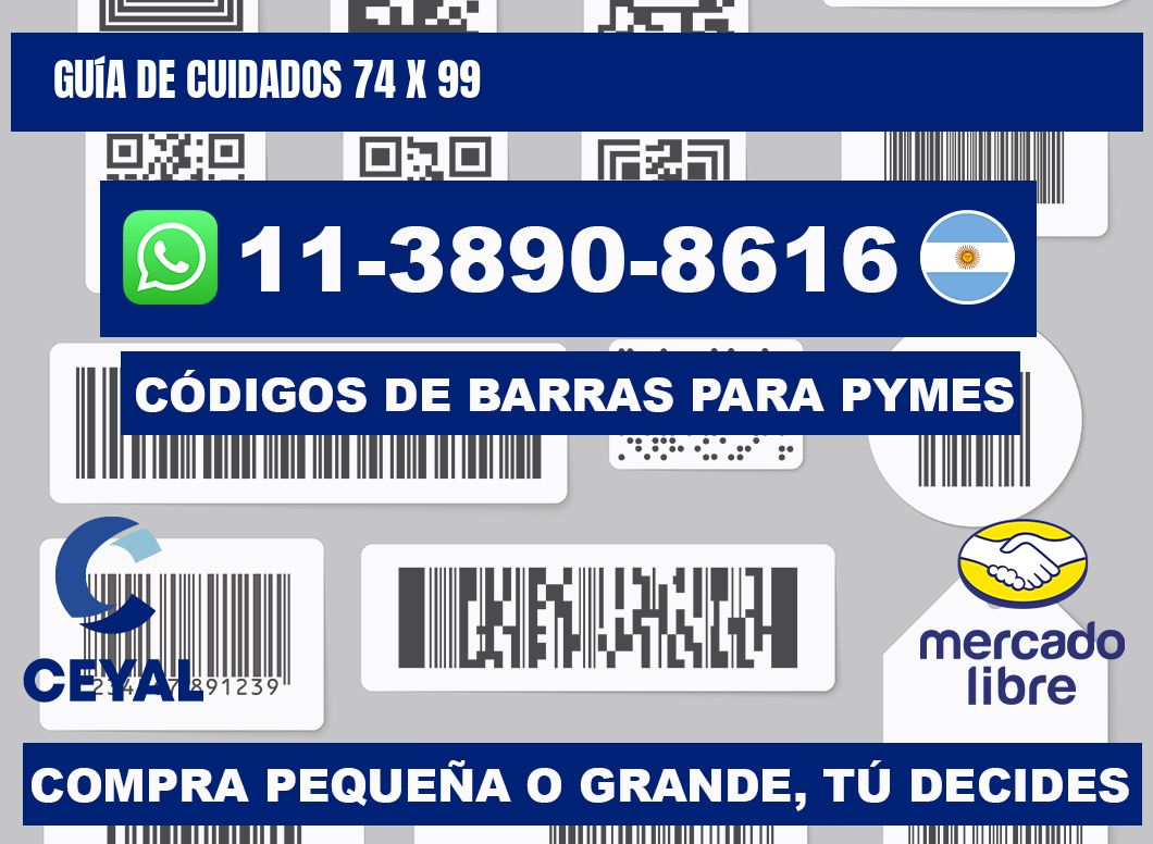 Guía de cuidados 74 x 99