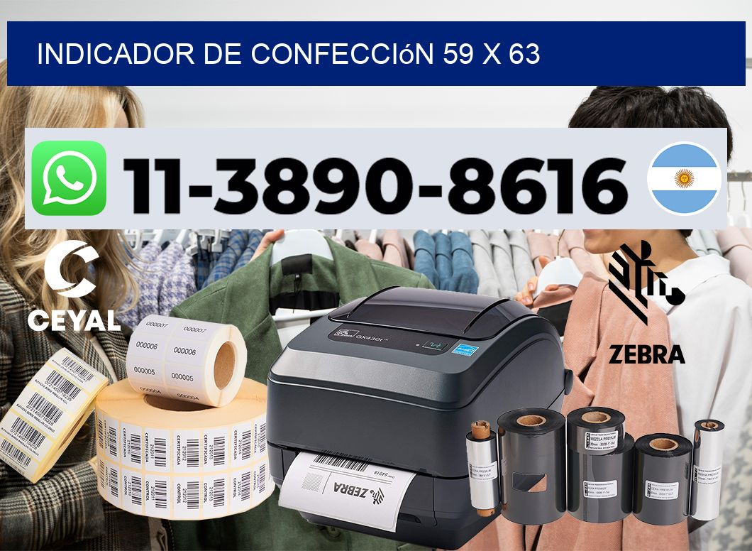 Indicador de confección 59 x 63