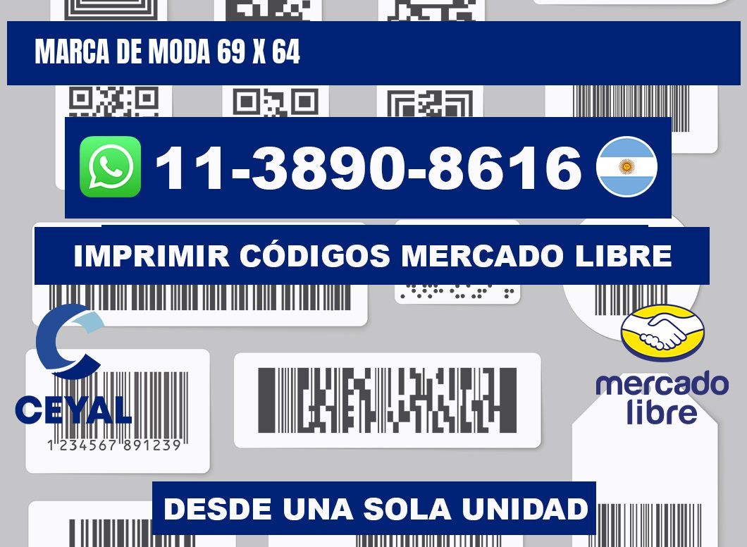 Marca de moda 69 x 64