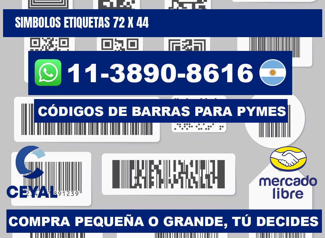 SIMBOLOS ETIQUETAS 72 x 44