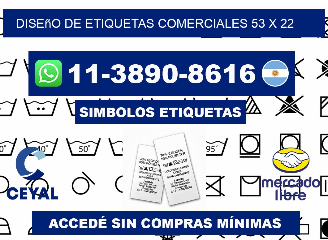 diseño de etiquetas comerciales 53 x 22
