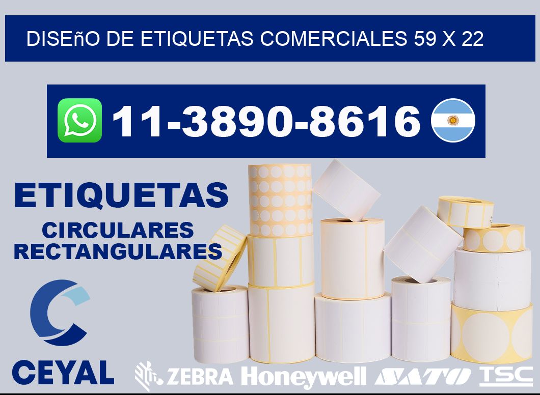 diseño de etiquetas comerciales 59 x 22