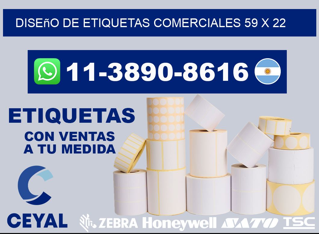 diseño de etiquetas comerciales 59 x 22