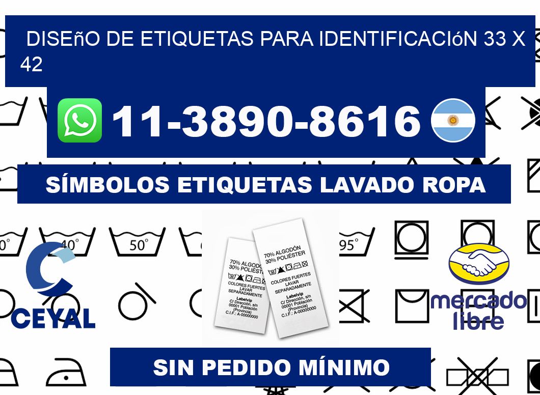 diseño de etiquetas para identificación 33 x 42