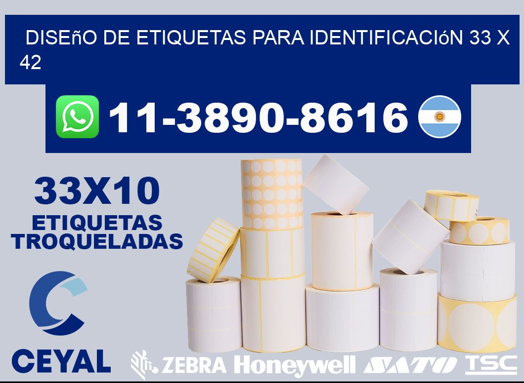 diseño de etiquetas para identificación 33 x 42