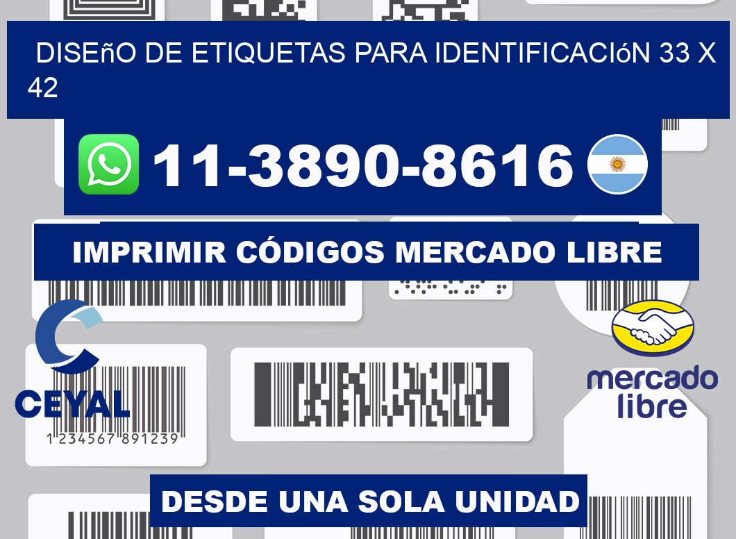 diseño de etiquetas para identificación 33 x 42