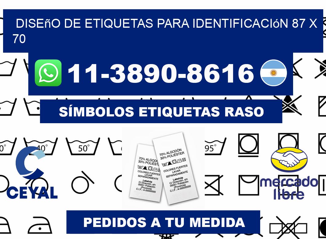 diseño de etiquetas para identificación 87 x 70