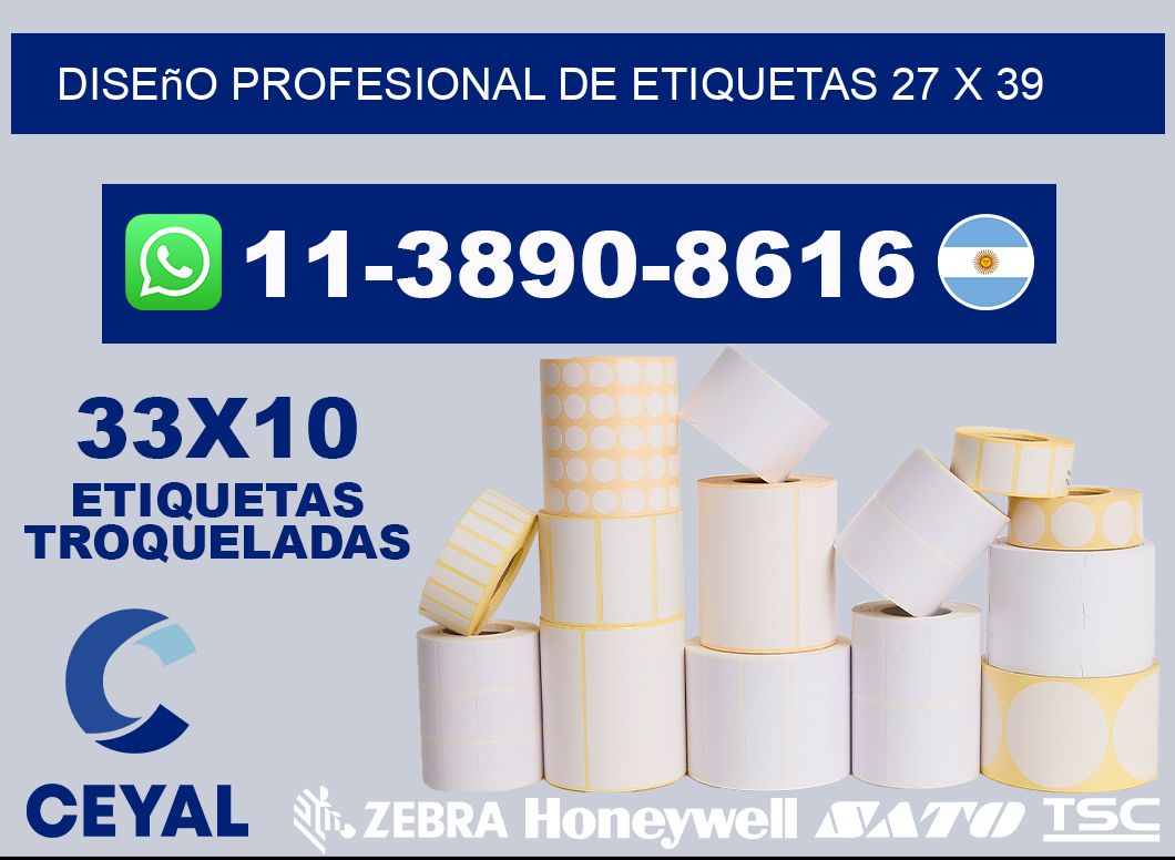 diseño profesional de etiquetas 27 x 39