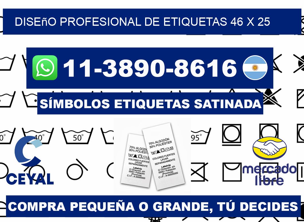 diseño profesional de etiquetas 46 x 25