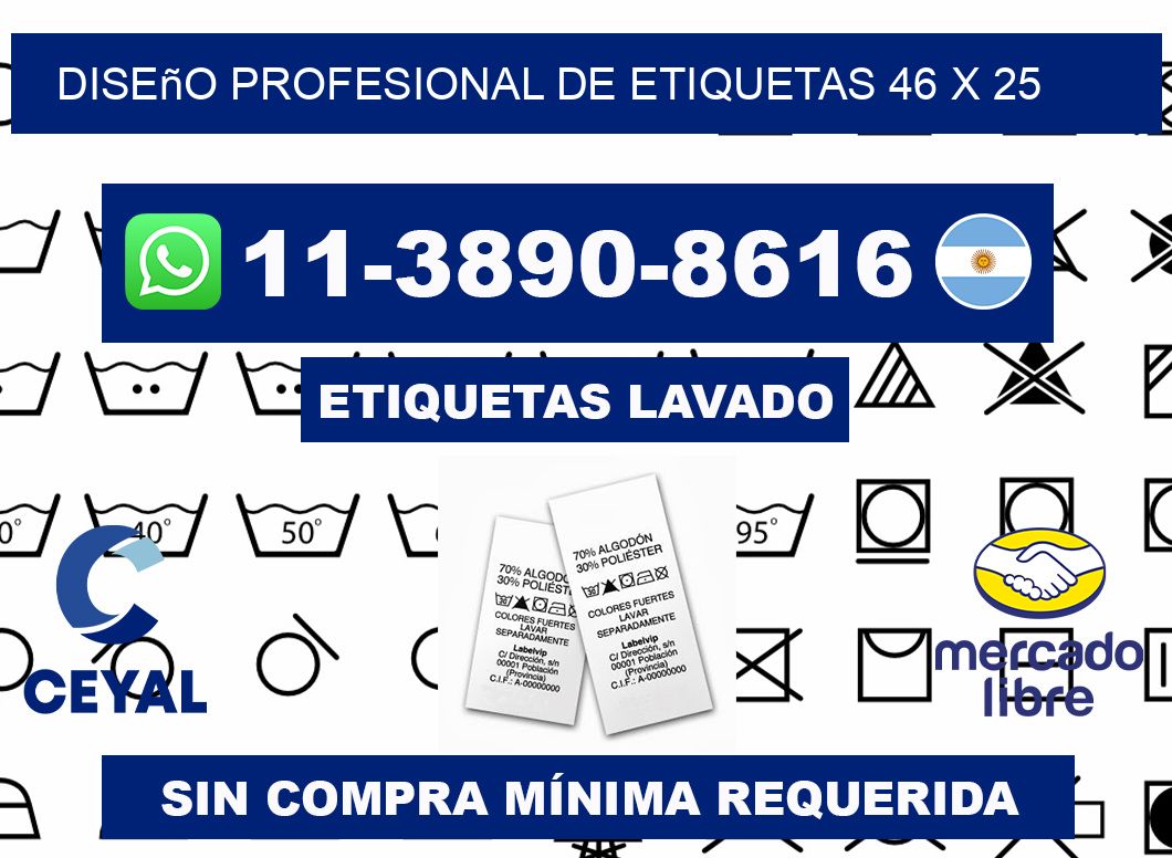 diseño profesional de etiquetas 46 x 25