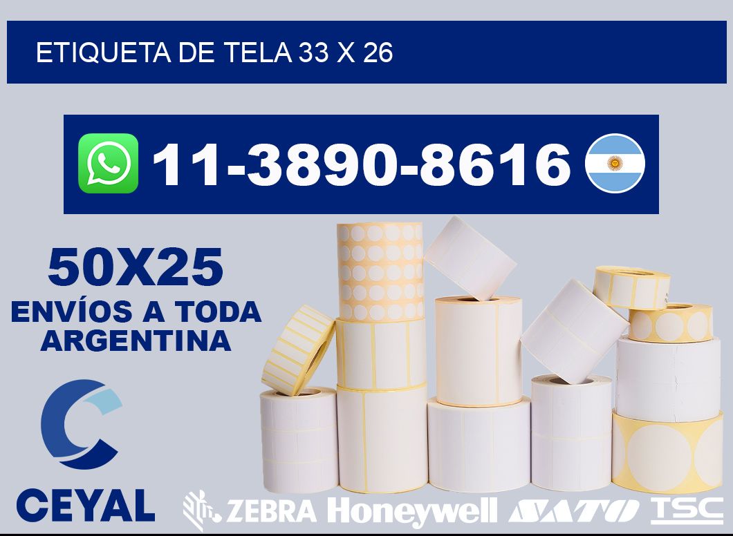 etiqueta de tela 33 x 26
