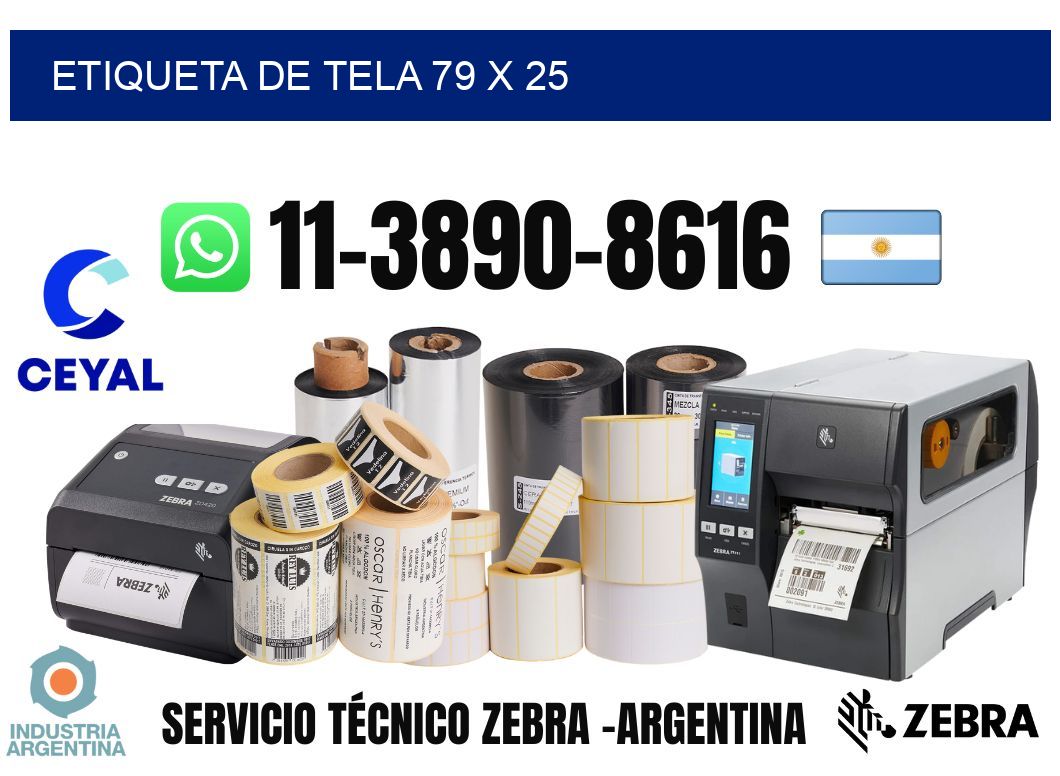 etiqueta de tela 79 x 25