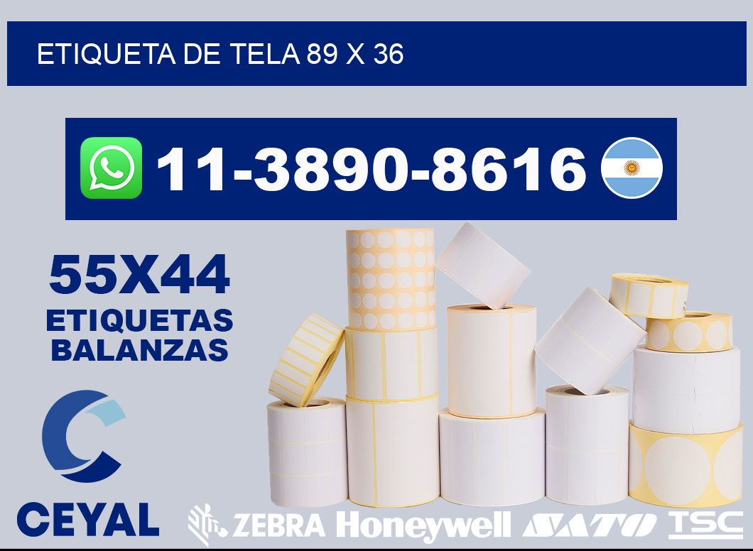 etiqueta de tela 89 x 36