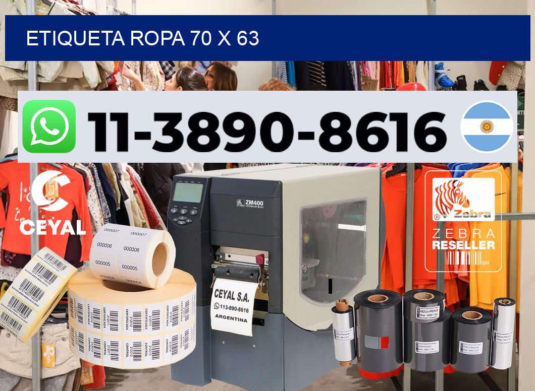 etiqueta ropa 70 x 63