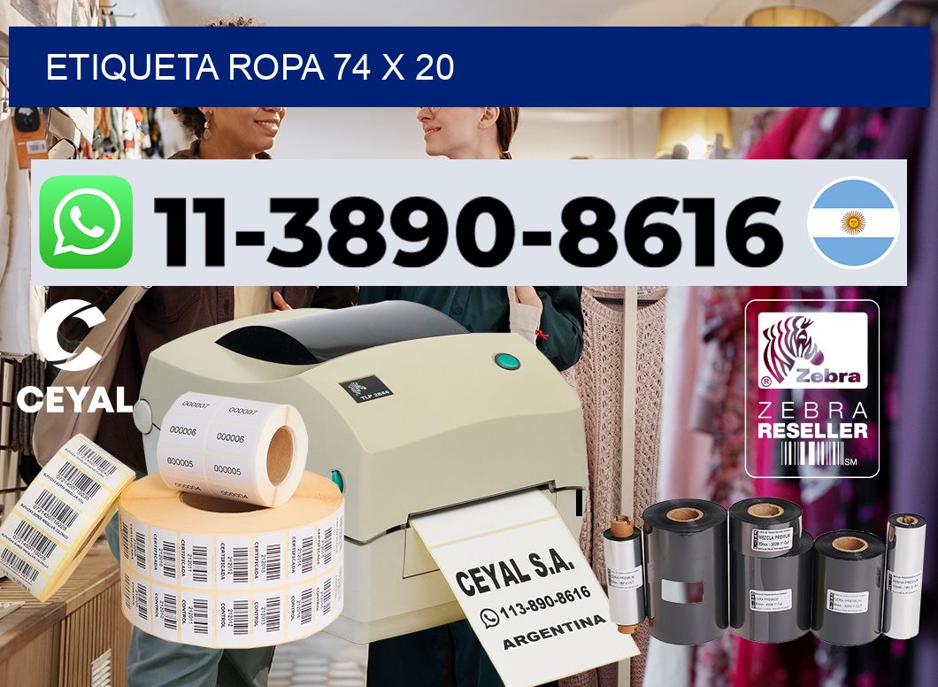 etiqueta ropa 74 x 20