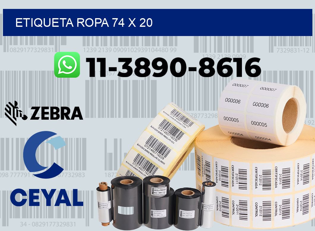etiqueta ropa 74 x 20