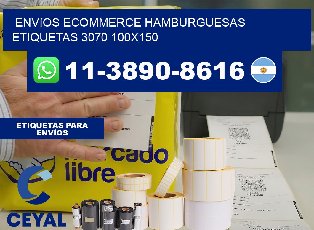 Envíos Ecommerce hamburguesas etiquetas 3070 100×150