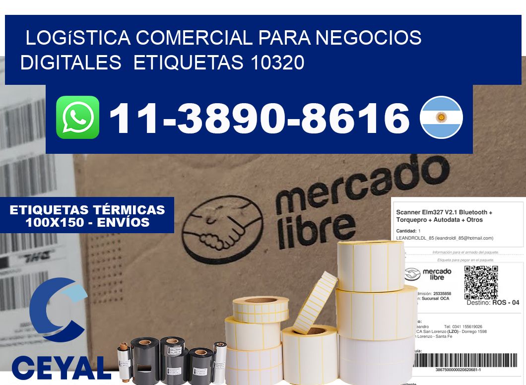 Logística comercial para negocios digitales  etiquetas 10320