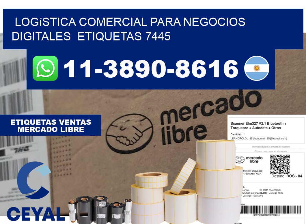 Logística comercial para negocios digitales  etiquetas 7445