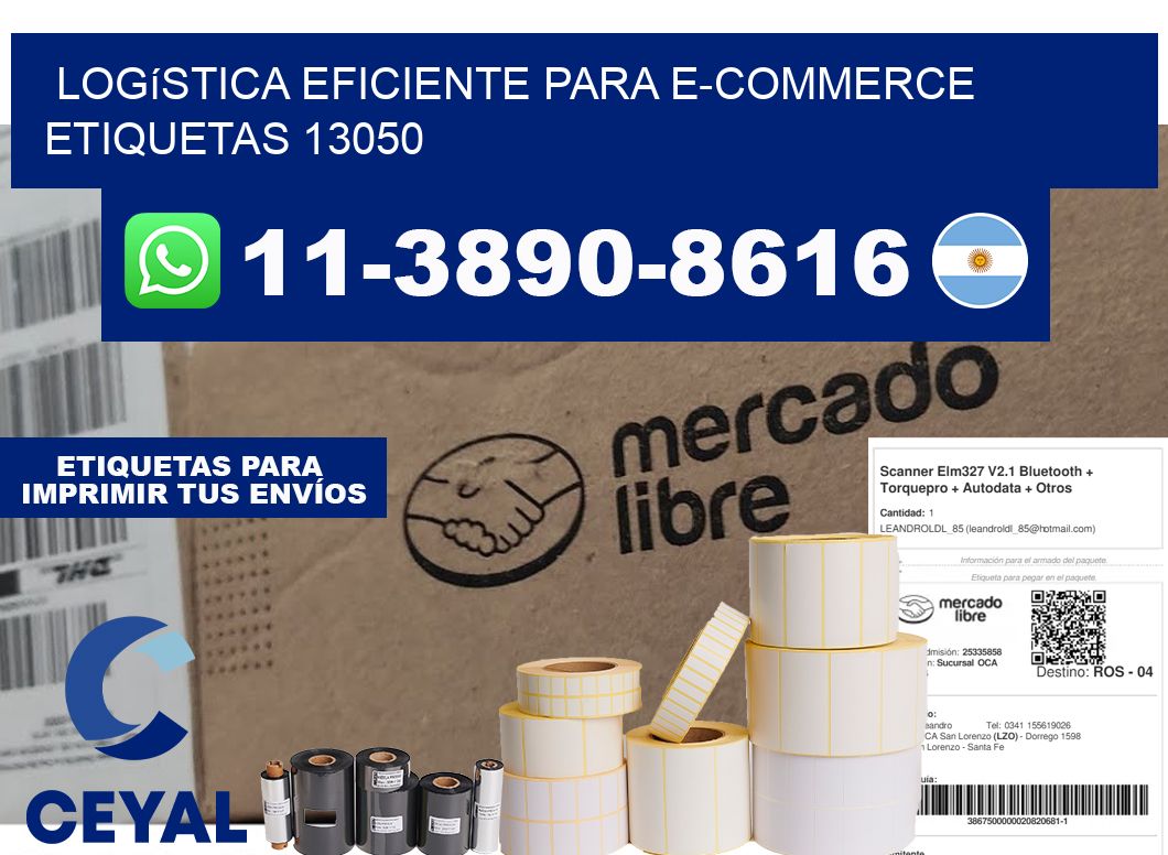 Logística eficiente para e-commerce etiquetas 13050