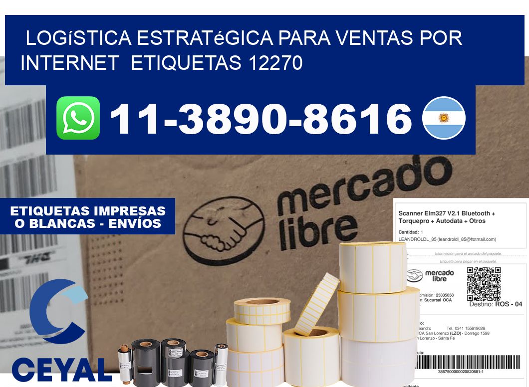 Logística estratégica para ventas por internet etiquetas 12270