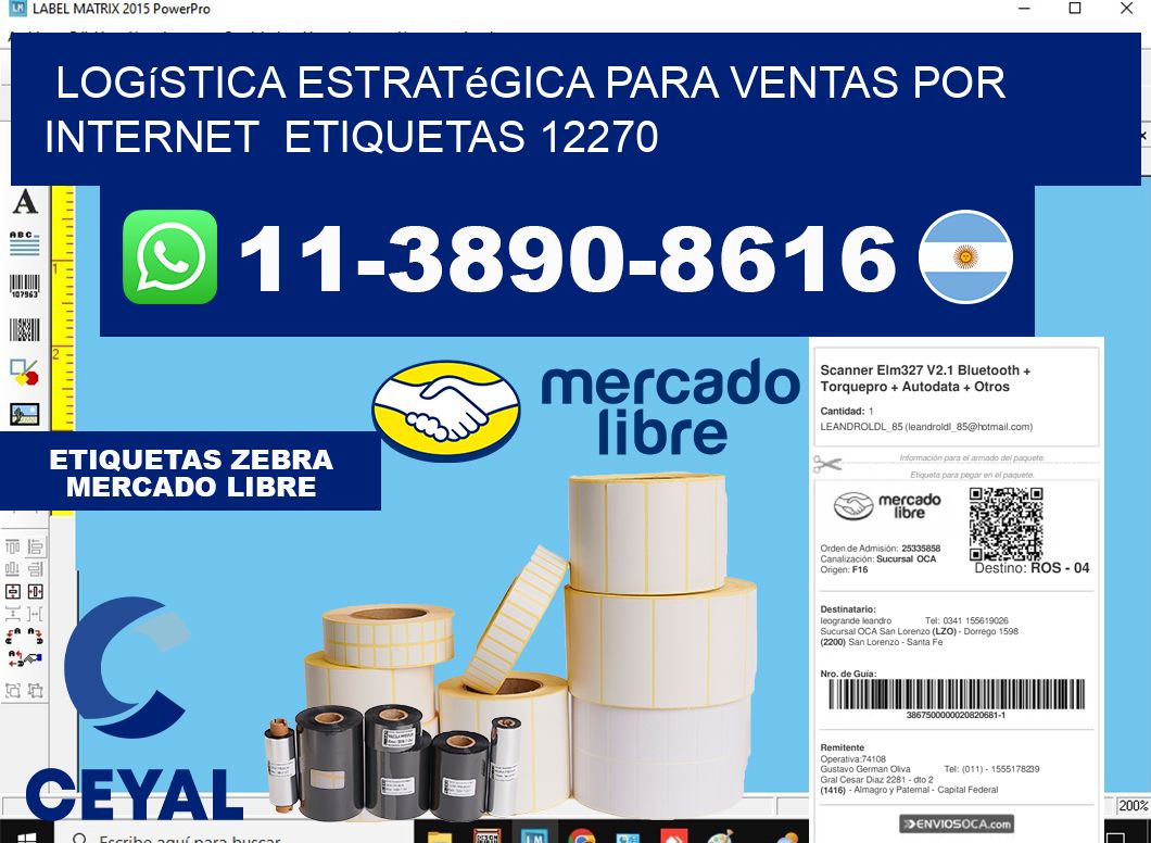 Logística estratégica para ventas por internet etiquetas 12270