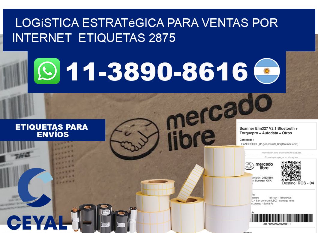 Logística estratégica para ventas por internet  etiquetas 2875