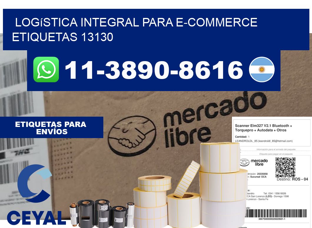 Logística integral para e-commerce  etiquetas 13130