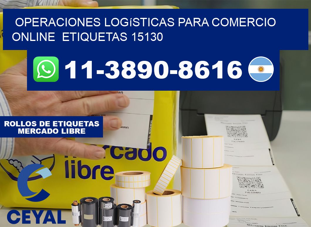 Operaciones logísticas para comercio online  etiquetas 15130