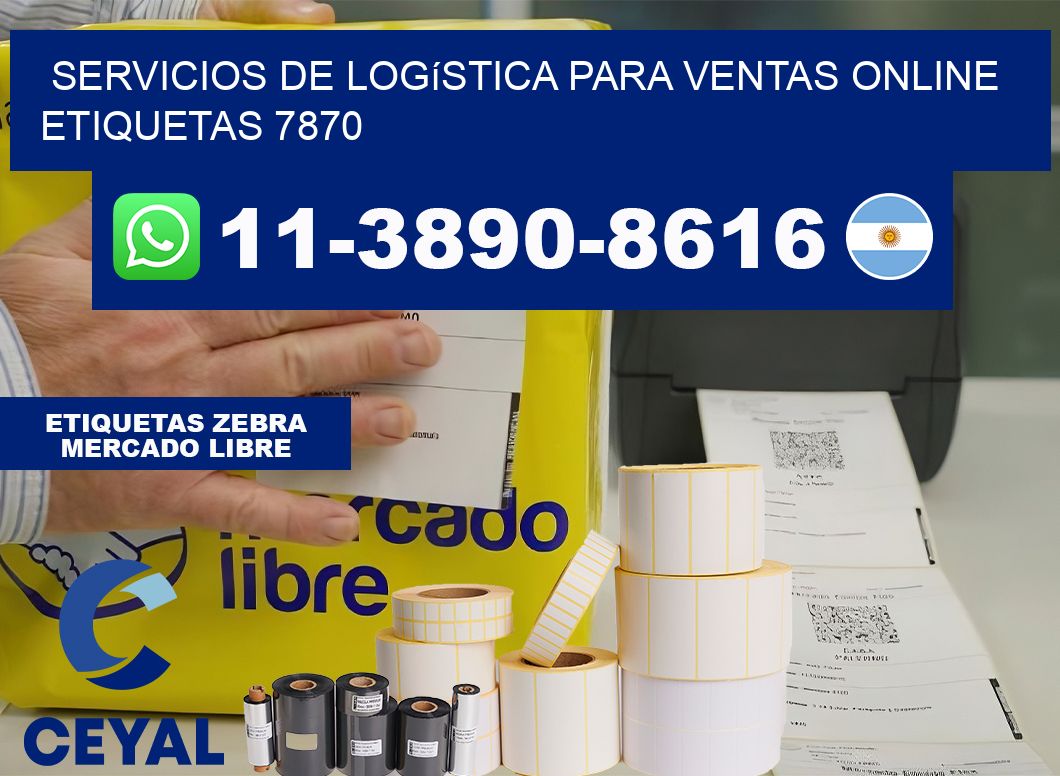 Servicios de logística para ventas online  etiquetas 7870