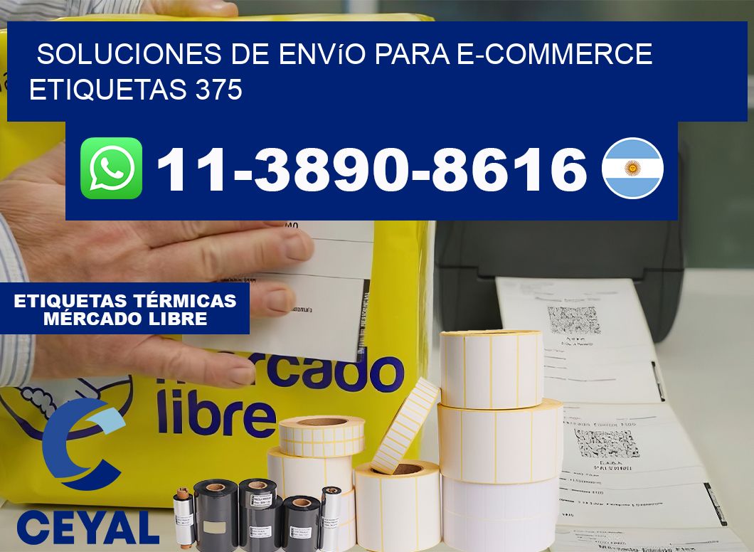Soluciones de envío para e-commerce  etiquetas 375