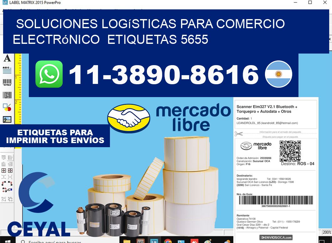 Soluciones logísticas para comercio electrónico  etiquetas 5655