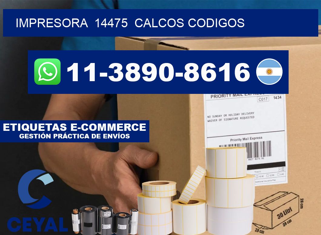 impresora 14475 calcos codigos