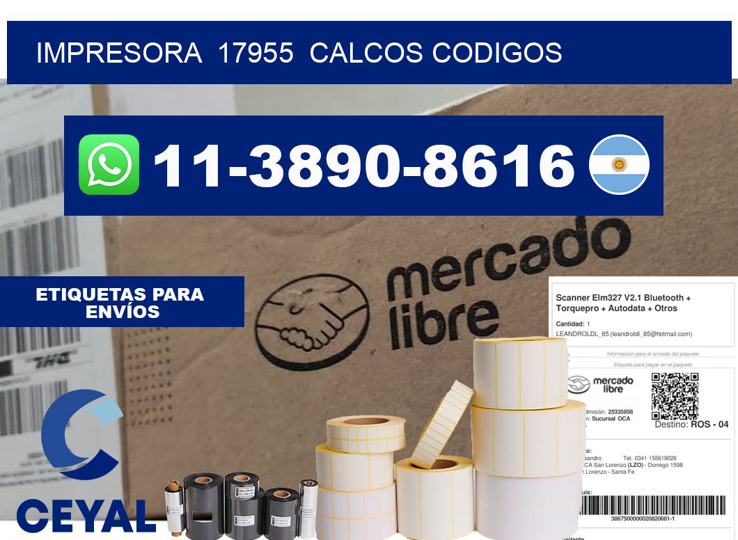 impresora  17955  calcos codigos