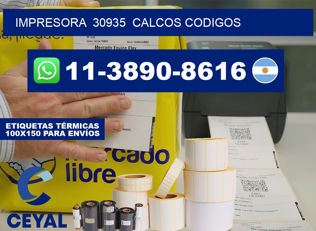 impresora 30935 calcos codigos