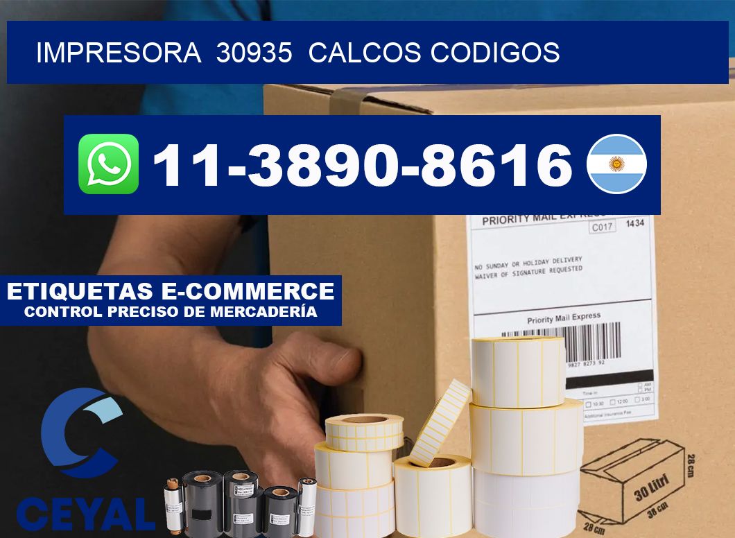 impresora 30935 calcos codigos