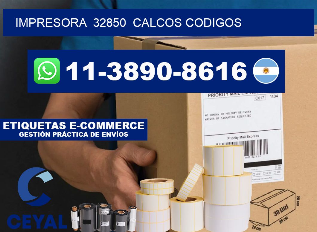 impresora  32850  calcos codigos