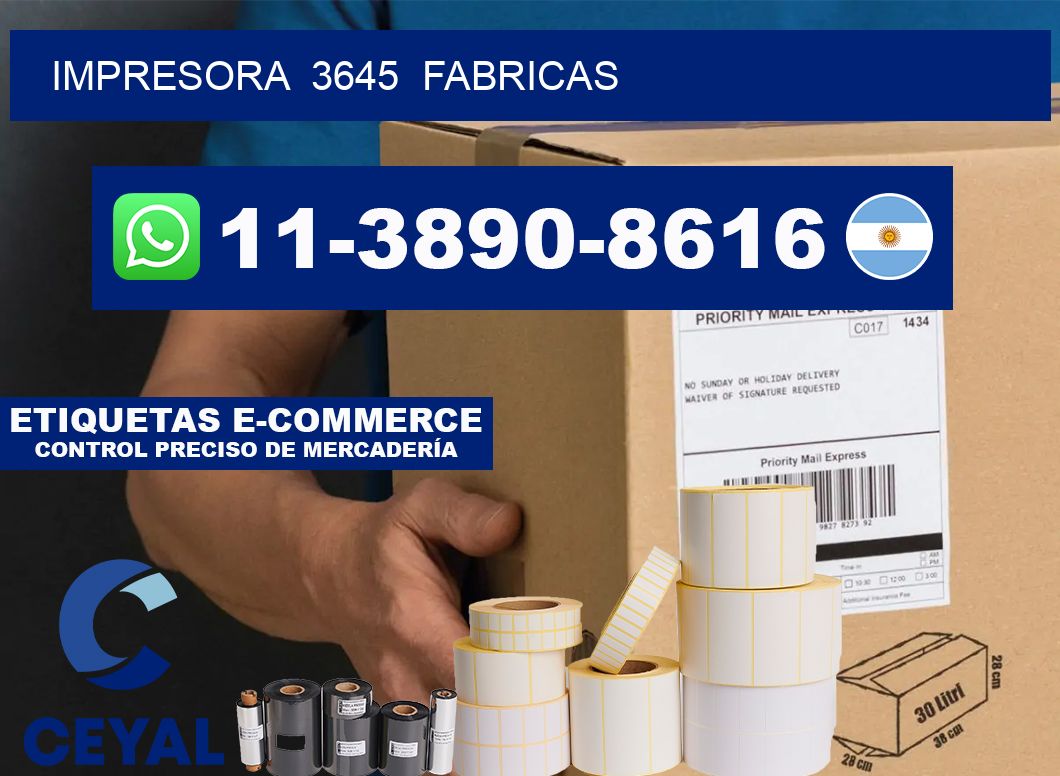 impresora 3645 fabricas