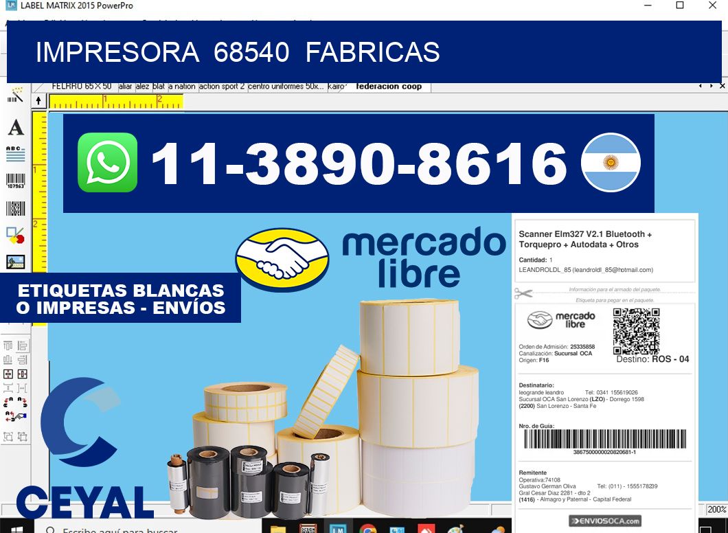 impresora  68540  fabricas