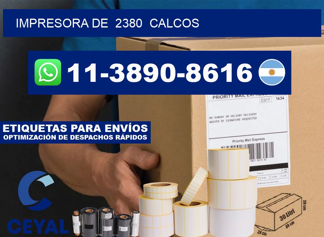 impresora de 2380 calcos