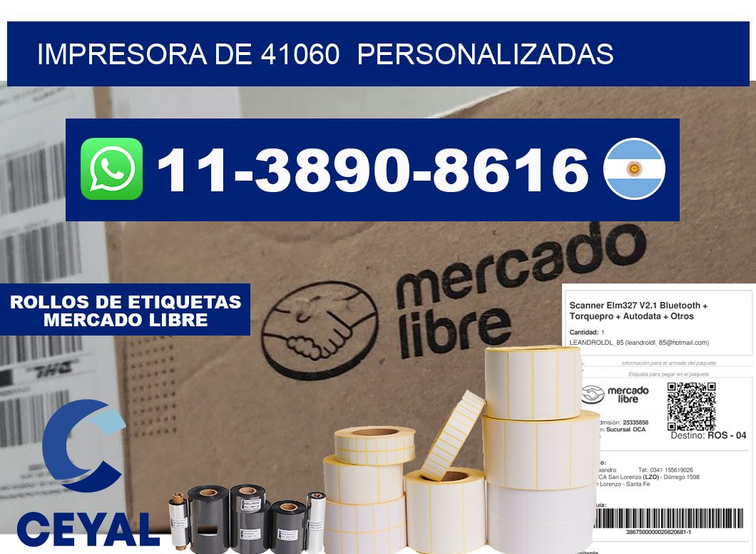 impresora de 41060  personalizadas
