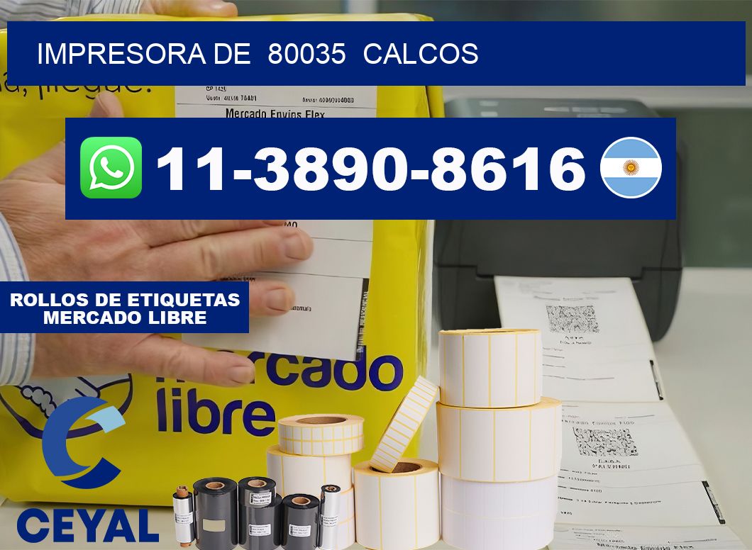 impresora de  80035  calcos
